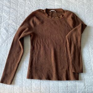 Abercrombie and Fitch Brown Long Sleeve
